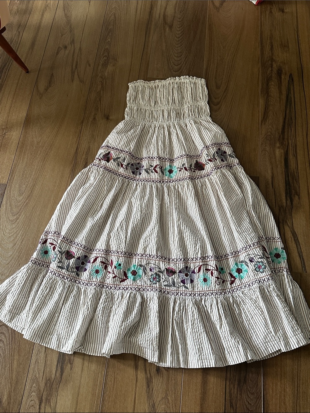 Free People strapless maxi dress